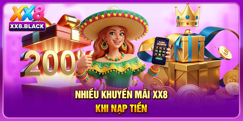 Nhiều Khuyến Mãi Nạp Đầu XX8 khi nạp tiền