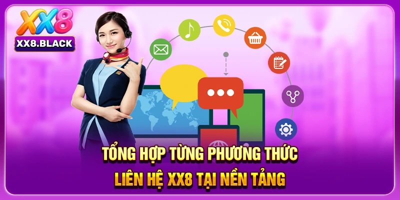 Tổng hợp từng phương thức liên hệ XX8 tại nền tảng